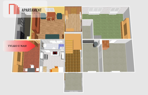 DOM Z DUŻĄ DZIAŁKĄ, DO REMONTU 3 KM OD JEZIORA!