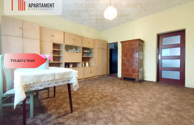 DOM Z DUŻĄ DZIAŁKĄ, DO REMONTU 3 KM OD JEZIORA!