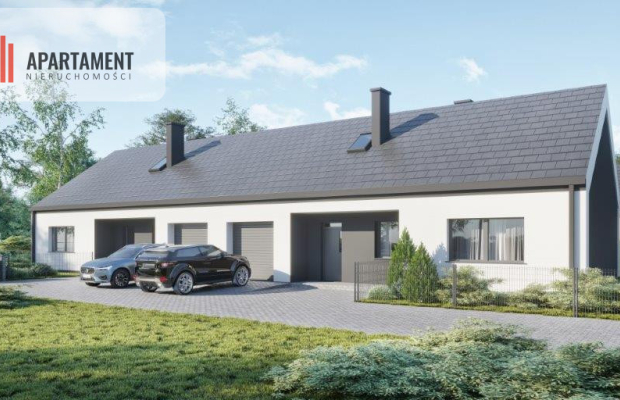 Bliźniak 117m2+poddasze 63m2+ogód do 333m2+garaż