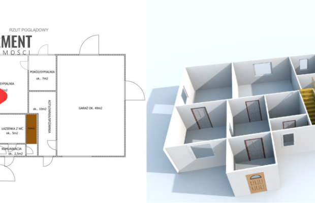 * Dom z potencjałem na obrzeżach Żnina-Januszkowo