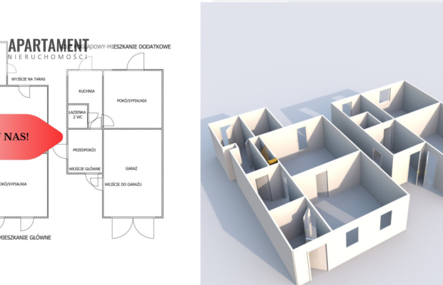 * Okazja Rynarzewo: 2 mieszkania, garaż, blisko S5
