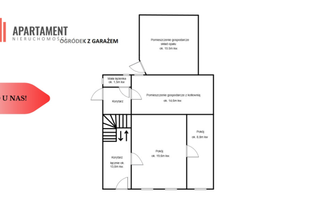 Dom z podwórkiem i garażem w centrum NML