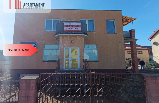 Dom z Lokalem  i Halą produkcyjną, 2 garaże, Iława