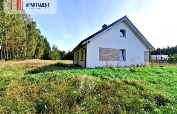 Dom jednorodzinny pod lasem.