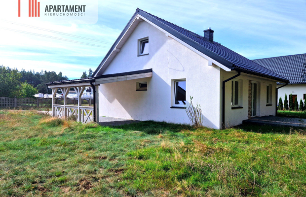 Dom jednorodzinny pod lasem.