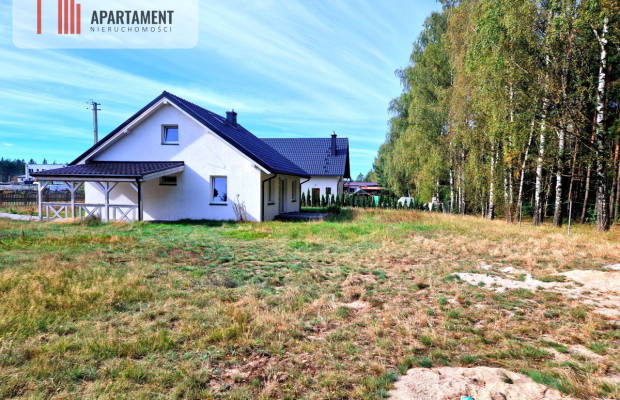 Dom jednorodzinny pod lasem.