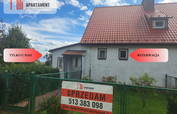 Dom z dużą działką/garaż/REZERWACJA