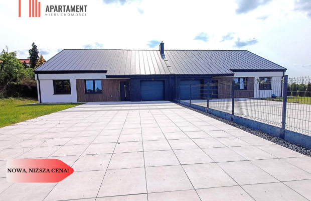 PARTEROWY dom w otoczeniu JEZIOR | garaż | taras