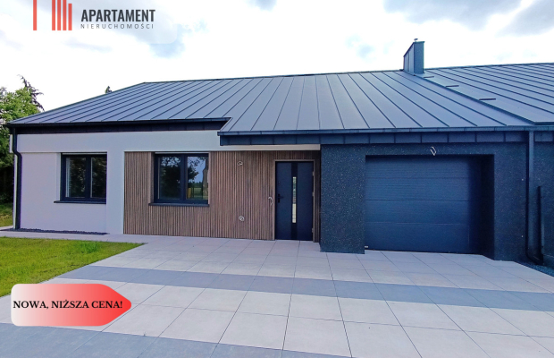 PARTEROWY dom w otoczeniu JEZIOR | garaż | taras