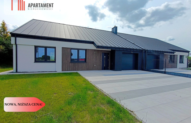 PARTEROWY dom w otoczeniu JEZIOR | garaż | taras