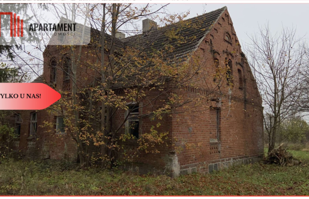 Duża działka z domem do odbudowy bądź rozbiórki