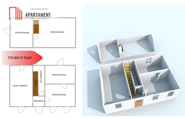 * Funkcjonalny dom z poddaszem użytkowym Łabiszyn