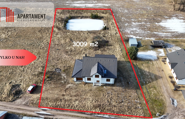 * Dom na dużej działce ze stawem Zazdrość Szubin