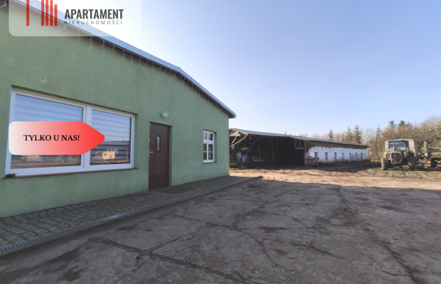 OKAZJA ! Hale produkcyjne z budynkiem mieszkalnym!