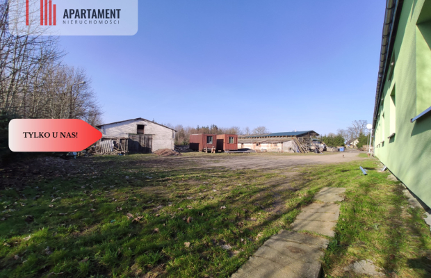 OKAZJA ! Hale produkcyjne z budynkiem mieszkalnym!