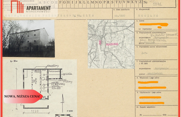Mogilno – młyn z historią, 800m² pod działalność