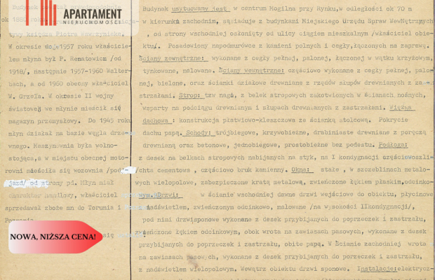 Mogilno – młyn z historią, 800m² pod działalność