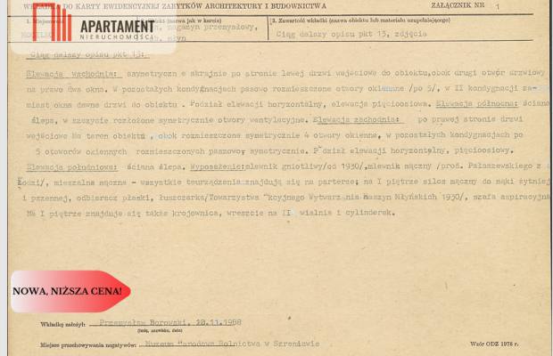 Mogilno – młyn z historią, 800m² pod działalność