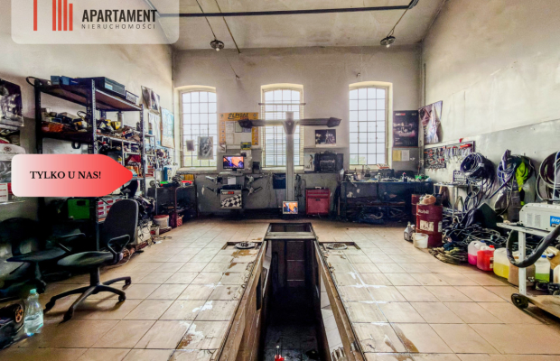 Tylko u nas! Funkcjonujący warsztat Wąbrzeźno 450m