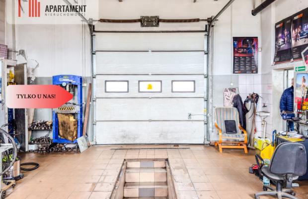 Tylko u nas! Funkcjonujący warsztat Wąbrzeźno 450m