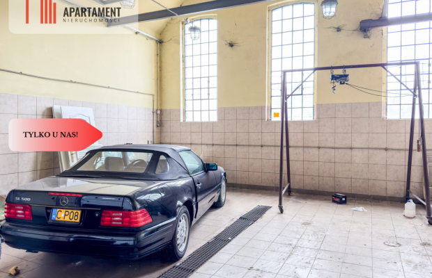 Tylko u nas! Funkcjonujący warsztat Wąbrzeźno 450m