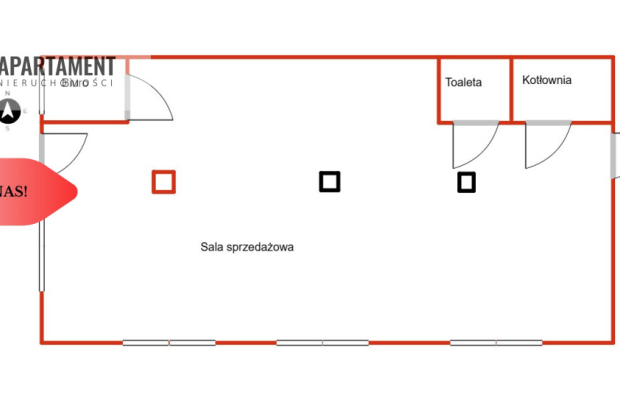 Janowiec, lokal handlowy 150m2