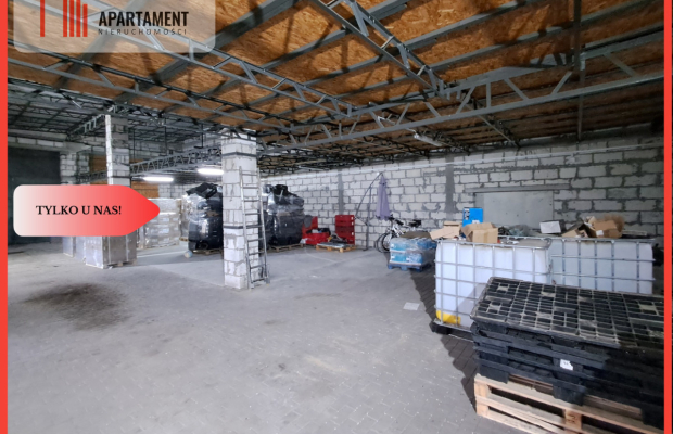 Magazyn z warsztatem samochodowym