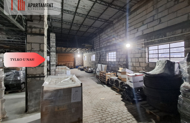 Magazyn z warsztatem samochodowym