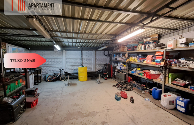 Magazyn z warsztatem samochodowym