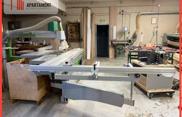 Kompletny, dobry zakłąd stolarski do wynajmu.