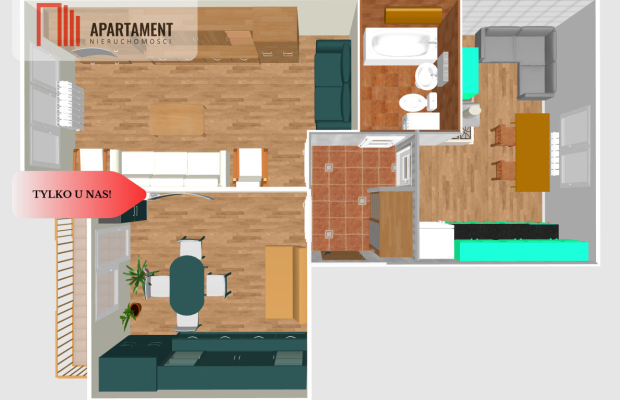 Tylko u Nas! Mieszkanie z ogródkiem i garażem.