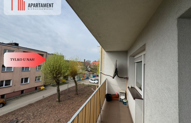 Duże 3 pokojowe z balkonem na I piętrze!