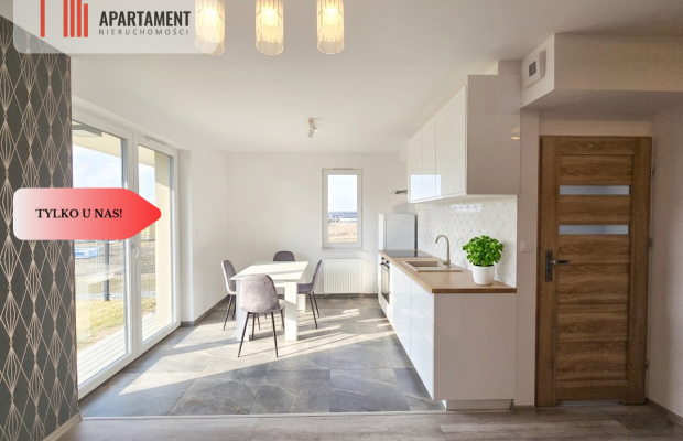 * Nowa kawalerka do wprowadzenia z ogródkiem