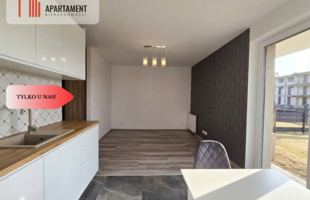 * Nowa kawalerka do wprowadzenia z ogródkiem