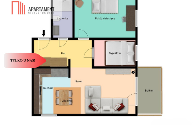 * Przestronne 3 pokoje z balkonem i windą – Szubin