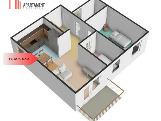 * Przestronne 3 pokoje z balkonem i windą – Szubin