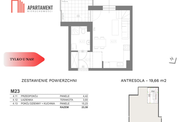 Nowoczesna kawalerka PREMIUM