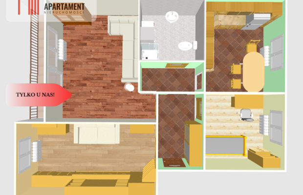 Tylko u Nas! Mieszkanie 3 pokojowe w Białym Borze.