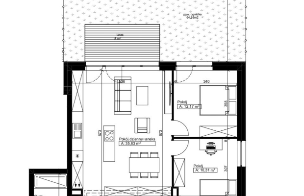 Ekskluzywne mieszkanie z ogródkiem w Niemczu