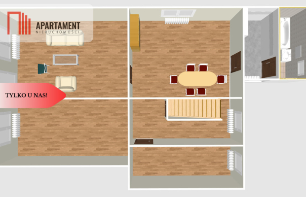 Tylko u Nas! Duże mieszkanie w Białym Borze.