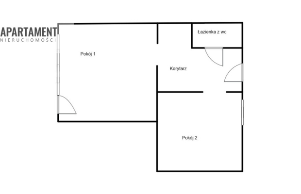 Parter, mieszkanie w centrum– 45 mkw z potencjałem