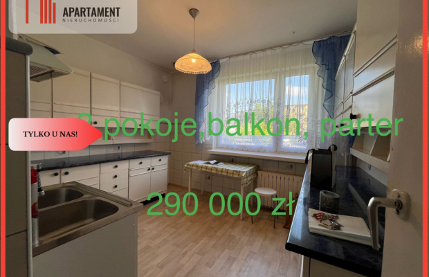 Duże  mieszkanie, parter,balkon,garaż,ogród,cisza.