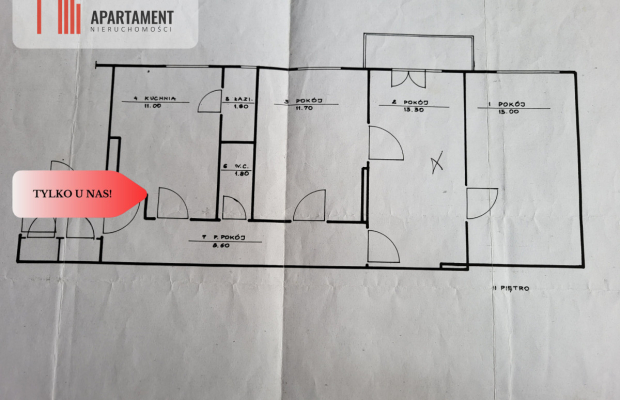 Duże mieszkanie kamienica centrum Nakła