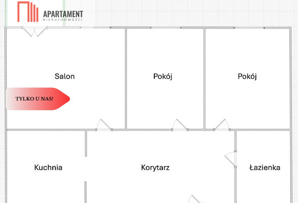 3 pokojowe mieszkanie na szwederowie