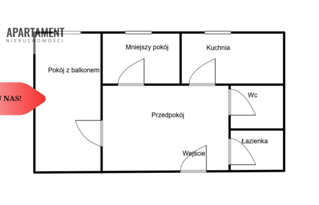 Przestronne mieszkanie w Ślesinie