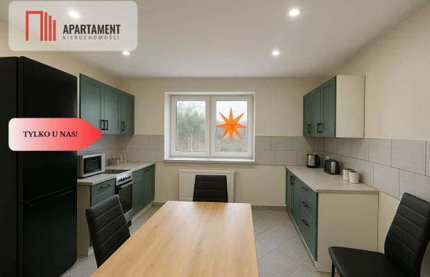 Mieszkanie z dużym garażem i ogródkiem