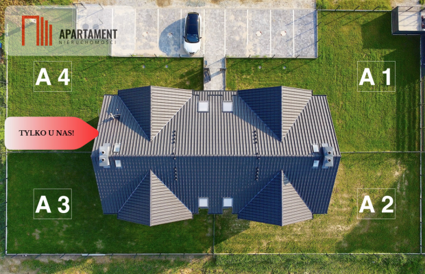 LNIANE OSIEDLE! 3 Sypialnie! Ogród 200 m2! Parking