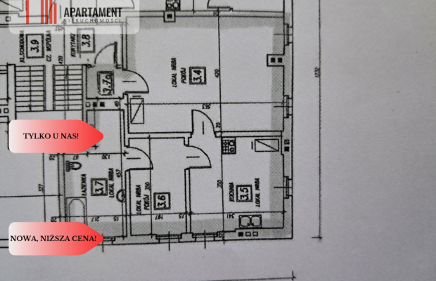 Zupełnie nowa niższa cena! Mieszkanie w centrum!!
