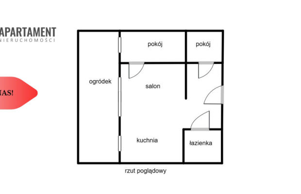 Mieszkanie 2-pokojowe czeka na Ciebie