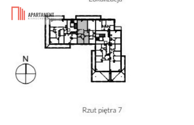 60 m2/dwa balkony/widok na Brdę